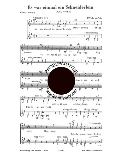 Es war einmal ein Schneider